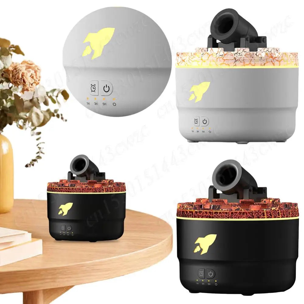 Volcanic Crack Light Cannons Humidifier Aroma Diffuser Cannon Essential Oil Diffuser Cannon Blast Turret Aromatherapy Humidifier
