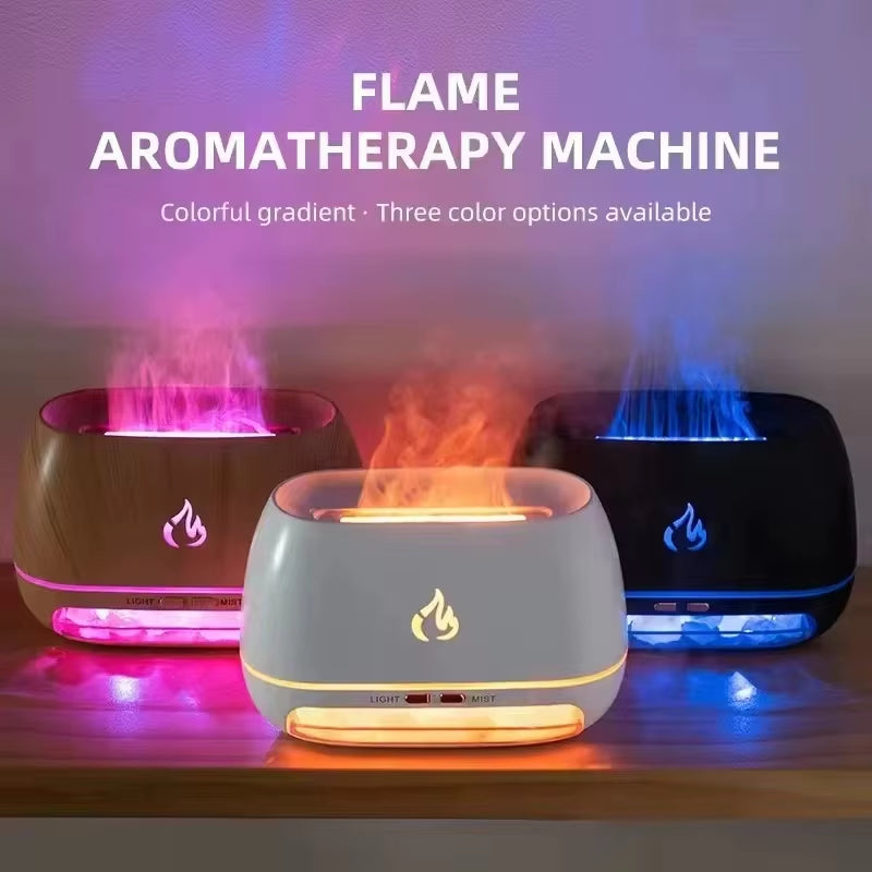 Elevate Your Home with the Himalayan Crystal Salt Aroma Diffuser – Experience the Soothing 3D Flame Effect and Colorful Night Light for Ultimate Relaxation